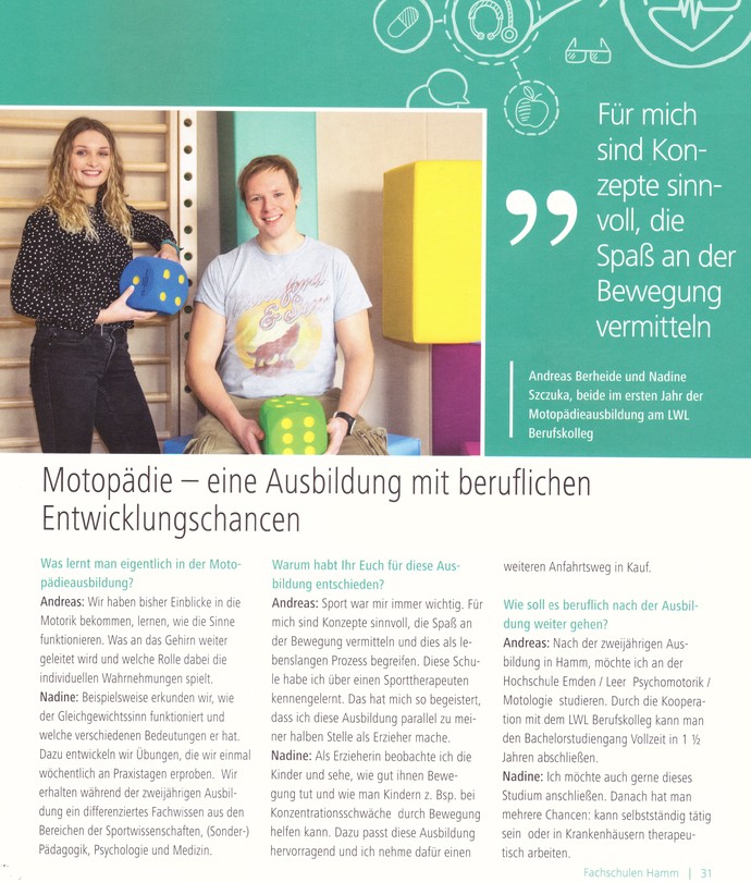 Motopädie Ausbildung